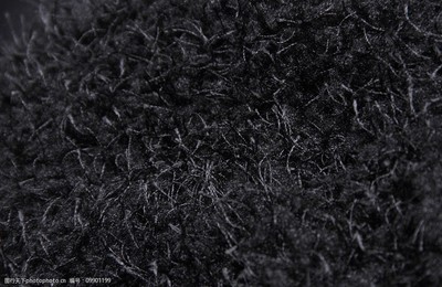 黑色化纤毛料图片